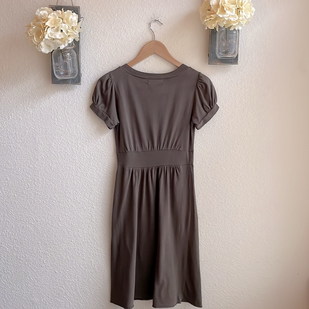 NWT Anthropologie Velvet by Graham and Spencer Grey dress - Picture 6 of 6
